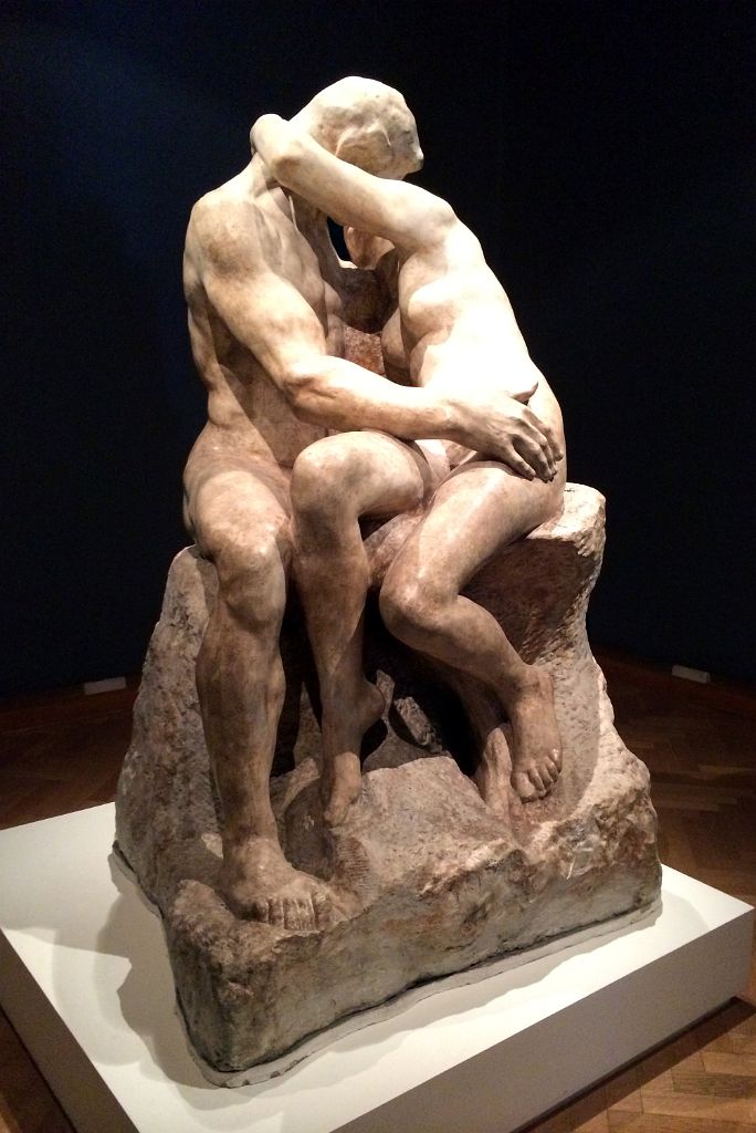 08 Plaster Cast Of The Kiss Le Baiser Sculpture By Auguste Rodin 1889 National Museum of Fine Arts MNBA Buenos Aires